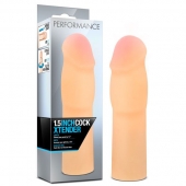 Телесная насадка-удлинитель на пенис PERFORMANCE 1.5INCH COCK XTENDER - 16 см. - Blush Novelties - в Ижевске купить с доставкой