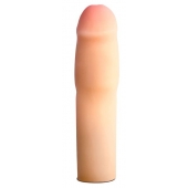 Телесная насадка-удлинитель на пенис PERFORMANCE 1.5INCH COCK XTENDER - 16 см. - Blush Novelties - в Ижевске купить с доставкой
