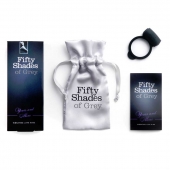 Темно-серое эрекционное кольцо Vibrating Love Ring с вибрацией - Fifty Shades of Grey - в Ижевске купить с доставкой