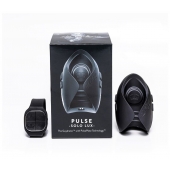 Темно-серый инновационный мужской осциллятор PULSE SOLO LUX с пультом ДУ - Hot Octopuss - в Ижевске купить с доставкой
