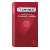 Презервативы Torex  Сладкая любовь  с ароматом клубники - 12 шт. - Torex - купить с доставкой в Ижевске