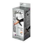 Пояс-трусики с насадкой Glamour - 17 см. - LOVETOY (А-Полимер) - купить с доставкой в Ижевске