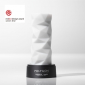 Белый 3D мастурбатор POLYGON - Tenga - в Ижевске купить с доставкой