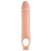 Телесный реалистичный фаллоудлинитель 10 Inch Silicone Cock Sheath Penis Extender - 25,4 см. - Blush Novelties - в Ижевске купить с доставкой