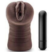 Коричневый мастурбатор-вагина Hot Chocolate Brianna - Blush Novelties - в Ижевске купить с доставкой