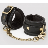 Черные наручники Bound to You Faux Leather Wrist Cuffs - Fifty Shades of Grey - купить с доставкой в Ижевске