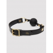 Черный кляп-шар Bound to You Faux Leather Ball Gag - Fifty Shades of Grey - купить с доставкой в Ижевске