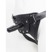 Черный пояс для насадок CLASS STRAP Restyling - LOVETOY (А-Полимер) - купить с доставкой в Ижевске