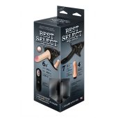 Черный женский пояс BEST SELECT с 3 насадками и вибрацией - LOVETOY (А-Полимер) - купить с доставкой в Ижевске