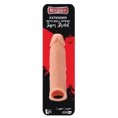 Телесная насадка EXTENDER WITH BALL STRAP 6.5 - 17 см. - Dream Toys - в Ижевске купить с доставкой