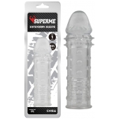Прозрачная реалистичная насадка на пенис Extra Texture Sleeve - 16,2 см. - Chisa - в Ижевске купить с доставкой