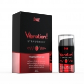 Жидкий интимный гель с эффектом вибрации Vibration! Strawberry - 15 мл. - INTT - купить с доставкой в Ижевске