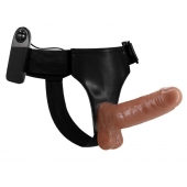 Страпон на трусиках с вибрацией Ultra Passionate Harness - 16 см. - Baile - купить с доставкой в Ижевске