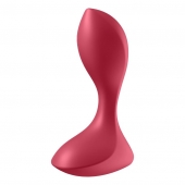 Красный вибромассажёр простаты Satisfyer Backdoor Lover - 14 см. - Satisfyer - в Ижевске купить с доставкой