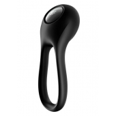 Черное эрекционное виброкольцо Majestic Duo - Satisfyer - в Ижевске купить с доставкой