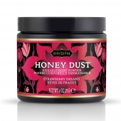 Пудра для тела Honey Dust Body Powder с ароматом клубники - 170 гр. - Kama Sutra - купить с доставкой в Ижевске