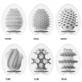 Набор из 6 мастурбаторов Tenga EGG IV с различным рельефом - Tenga - в Ижевске купить с доставкой