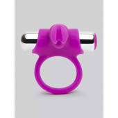 Лиловое виброкольцо с пультом ДУ Remote Control Cock Ring - Happy Rabbit - в Ижевске купить с доставкой