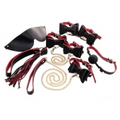 Черно-красный бондажный набор Bow-tie - ToyFa - купить с доставкой в Ижевске