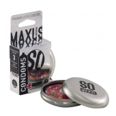 Экстремально тонкие презервативы в железном кейсе MAXUS Extreme Thin - 3 шт. - Maxus - купить с доставкой в Ижевске