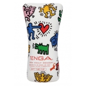 Мастурбатор-туба Keith Haring Soft Tube CUP - Tenga - в Ижевске купить с доставкой