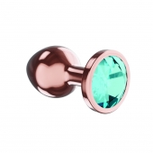Пробка цвета розового золота с малиновым кристаллом Diamond Topaz Shine L - 8,3 см. - Lola Games - купить с доставкой в Ижевске