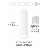 Белый фаллоудлинитель Homme Wide - 13 см. - Lola Games - в Ижевске купить с доставкой