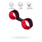 Красно-черные велюровые оковы Anonymo - ToyFa - купить с доставкой в Ижевске