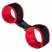 Красно-черные велюровые оковы Anonymo - ToyFa - купить с доставкой в Ижевске