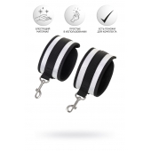 Серебристо-черные наручники Anonymo - ToyFa - купить с доставкой в Ижевске