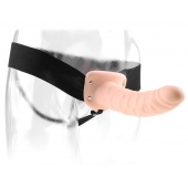 Полый страпон 8  Hollow Strap-On телесного цвета - 19 см. - Pipedream - купить с доставкой в Ижевске