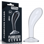 Прозрачный стимулятор простаты Flawless Clear Prostate Plug - 15 см. - Lovetoy - в Ижевске купить с доставкой