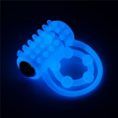 Голубое, светящееся в темноте виброкольцо Lumino Play Vibrating Penis Ring - Lovetoy - в Ижевске купить с доставкой