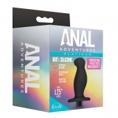 Черный анальный вибромассажёр Silicone Vibrating Prostate Massager 02 - 10,8 см. - Blush Novelties - в Ижевске купить с доставкой