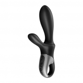 Черный анальный вибратор Heat Climax+ с функцией нагрева - 20,6 см. - Satisfyer - в Ижевске купить с доставкой