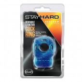 Голубое эрекционное виброкольцо Reusable 5 Function Cock Ring - Blush Novelties - в Ижевске купить с доставкой