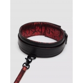 Стильный ошейник с поводком Reversible Faux Leather Collar and Lead - Fifty Shades of Grey - купить с доставкой в Ижевске