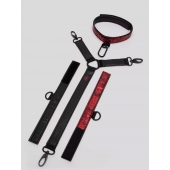 Ошейник с наручниками Reversible Faux Leather Collar and Wrist - Fifty Shades of Grey - купить с доставкой в Ижевске
