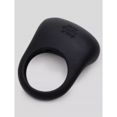 Черное эрекционное виброкольцо Sensation Rechargeable Vibrating Love Ring - Fifty Shades of Grey - в Ижевске купить с доставкой