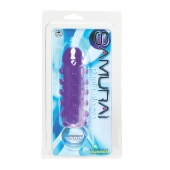Закрытая фиолетовая насадка с пупырышками SAMURAI PENIS SLEEVE PURPLE - 14,5 см. - NMC - в Ижевске купить с доставкой