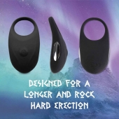 Черное эрекционное виброкольцо Thor Cockring - FeelzToys - в Ижевске купить с доставкой