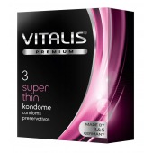 Ультратонкие презервативы VITALIS PREMIUM super thin - 3 шт. - Vitalis - купить с доставкой в Ижевске