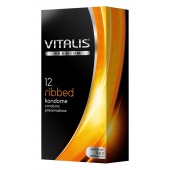 Ребристые презервативы VITALIS PREMIUM ribbed - 12 шт. - Vitalis - купить с доставкой в Ижевске