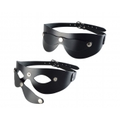 Черная кожаная маска  Новичок - Sitabella - купить с доставкой в Ижевске