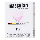 Супертонкие презервативы Masculan Pur - 3 шт. - Masculan - купить с доставкой в Ижевске