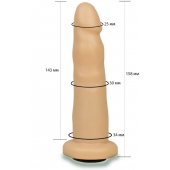 Телесная насадка Harness - 15,8 см. - LOVETOY (А-Полимер) - купить с доставкой в Ижевске