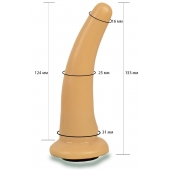 Телесная гладкая насадка Harness - 13,3 см. - LOVETOY (А-Полимер) - купить с доставкой в Ижевске