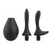 Черный анальный душ Nexus Anal Douche Set с 2 сменными насадками - Nexus Range - купить с доставкой в Ижевске