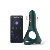 Изумрудное виброкольцо Magic Motion Rise с подхватом мошонки - Magic Motion - в Ижевске купить с доставкой