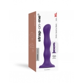 Фиолетовая насадка Strap-On-Me Dildo Geisha Balls size XL - Strap-on-me - купить с доставкой в Ижевске